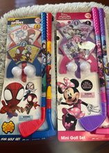 Load image into Gallery viewer, Spider-Man and Minnie Mouse Mini Golf Sets