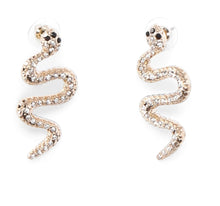 Load image into Gallery viewer, Golden Snake Earrings