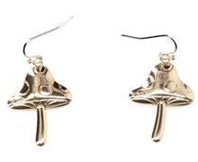Load image into Gallery viewer, Gold Mushroom Earring