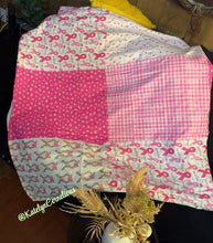 Load image into Gallery viewer, Strength &amp; Hope Breast Cancer Awareness Twin Blanket
