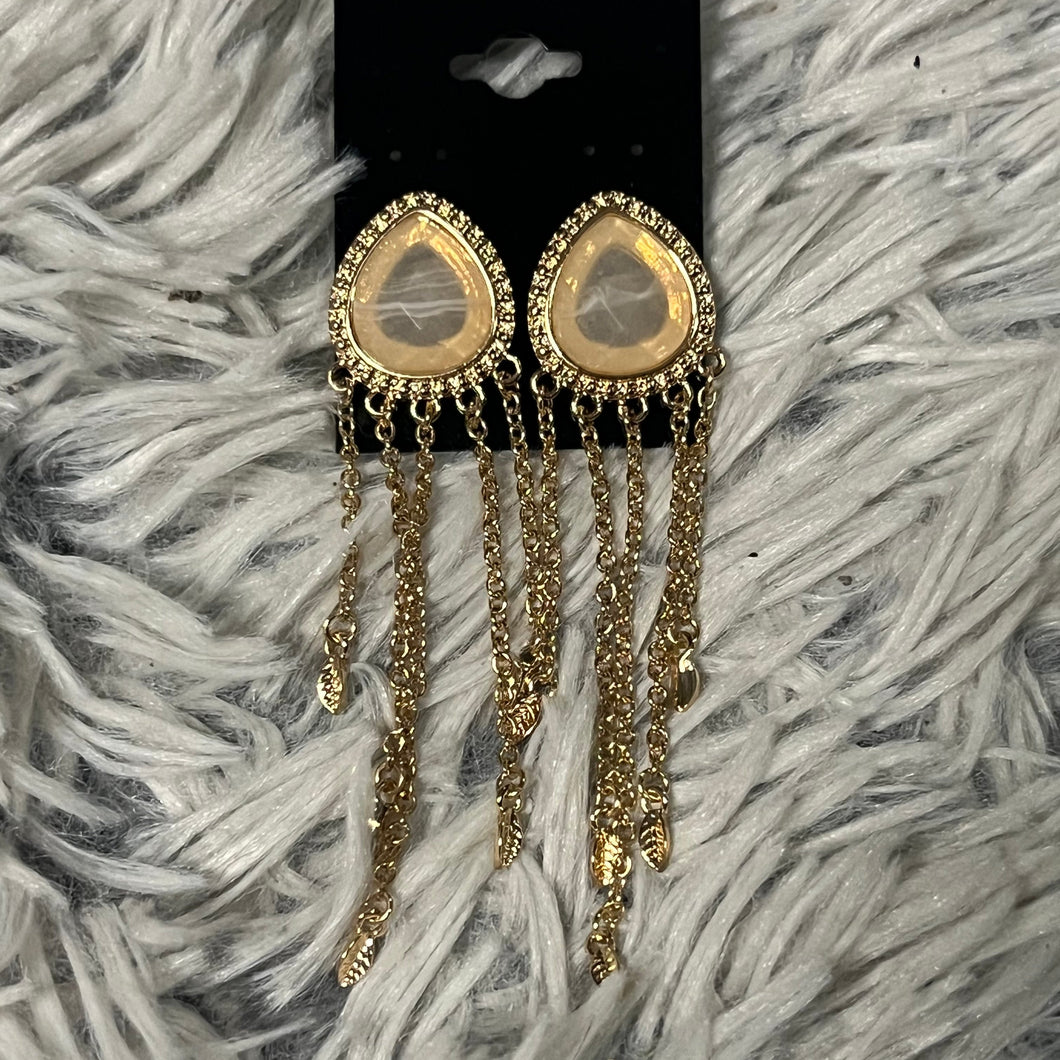 Gold teardrop earrings