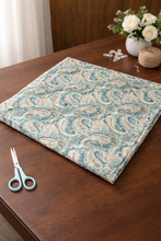 Load image into Gallery viewer, Teal Paisley Dreams Infant Blanket
