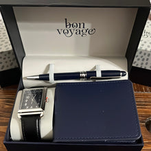 Load image into Gallery viewer, Bon Voyage Men&#39;s Gift Set – Watch, Pen, and Wallet

