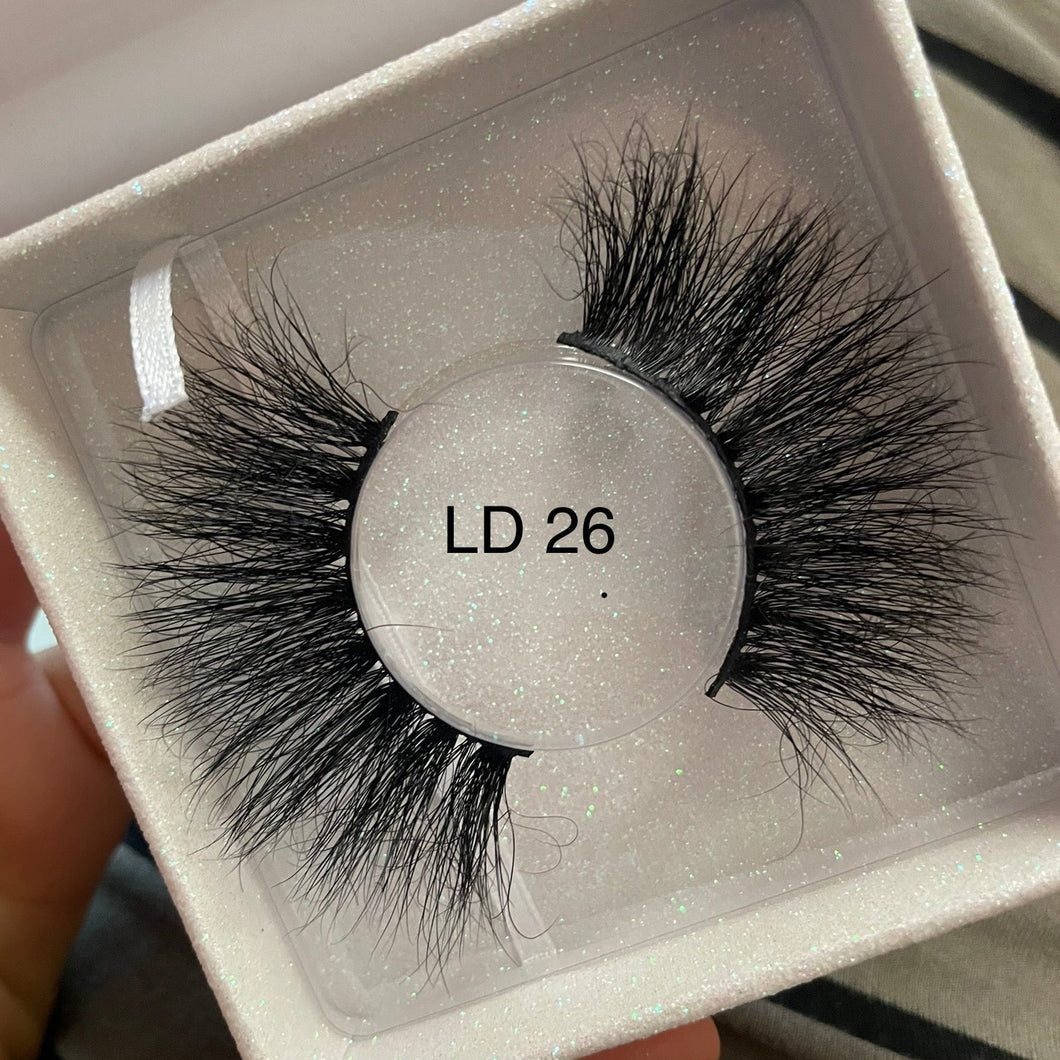 LD26 25MM Fluffy False Eyelashes